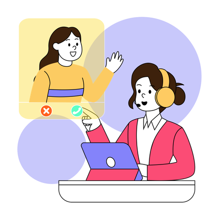 Remote Support Specialist  Illustration