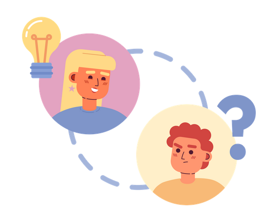 Remote team building activity  Illustration