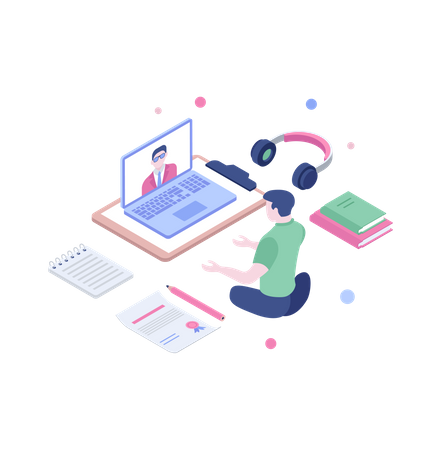 Remote training  Illustration