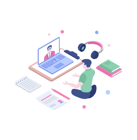 Remote training  Illustration