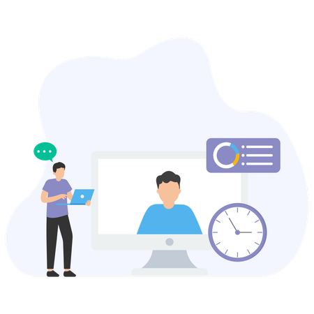 Remote Work  Illustration