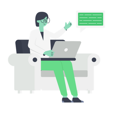 Remote Work  Illustration