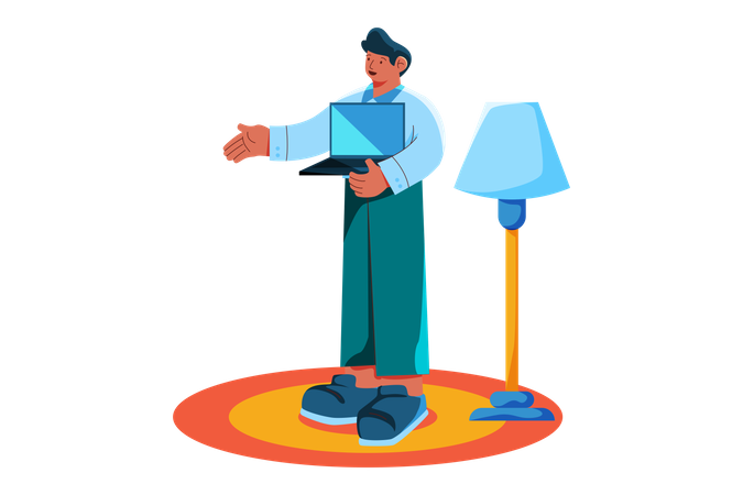 Remote Work  Illustration