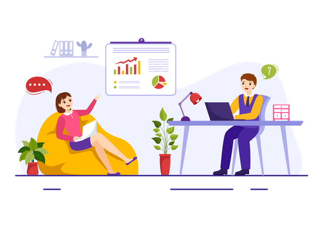 Remote Work  Illustration