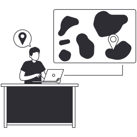 Remote Work  Illustration