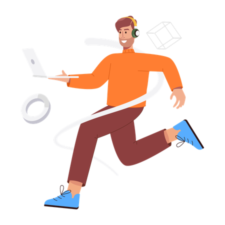 Remote Work  Illustration