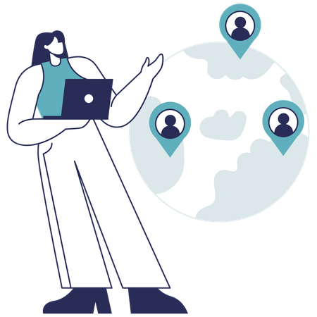 Remote Worker  Illustration