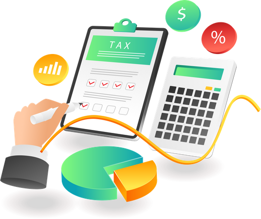 Remplir le calcul de l'impôt mensuel  Illustration