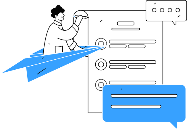 Remplir le formulaire d'enquête  Illustration