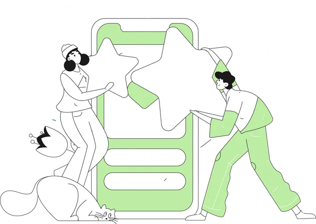 Matchs de rendez-vous en ligne  Illustration