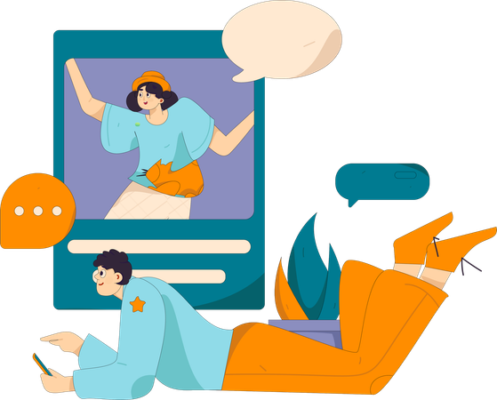 Rendez-vous en couple en ligne  Illustration
