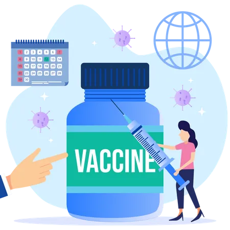 Rendez-vous pour le vaccin  Illustration