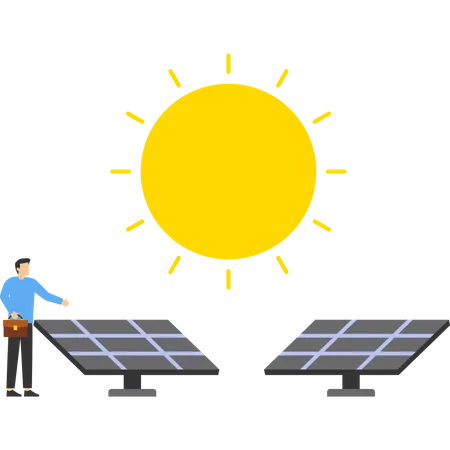 Renewable alternative energy Illustration
