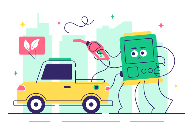 Renewable Biofuel  Illustration