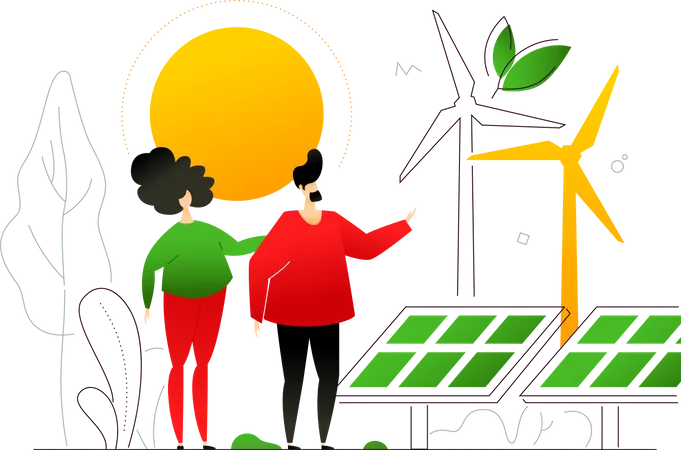 Renewable energy Illustration