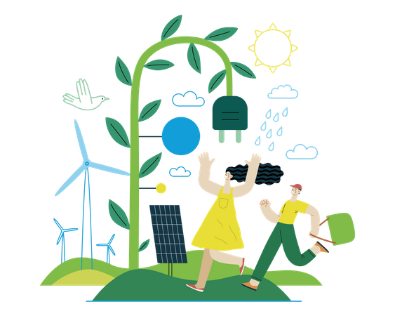 Renewable energy Illustration