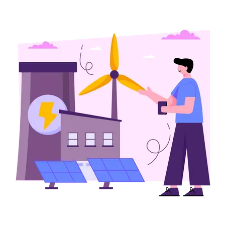 Renewable Energy Illustration