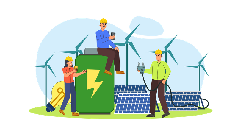 Renewable Energy  Illustration