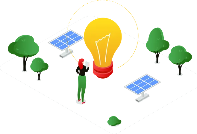 Renewable energy  Illustration