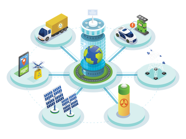 Renewable Energy  Illustration