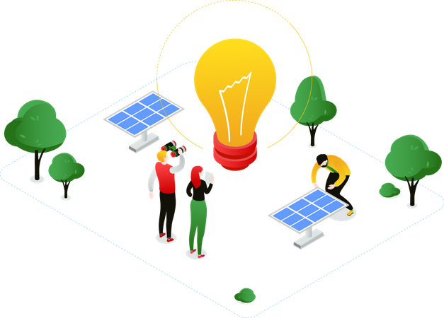 Renewable energy  Illustration