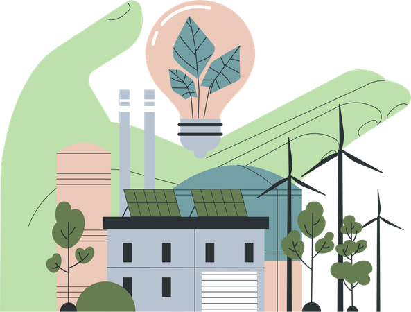 Renewable energy  Illustration