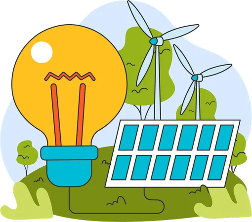 Renewable energy  Illustration