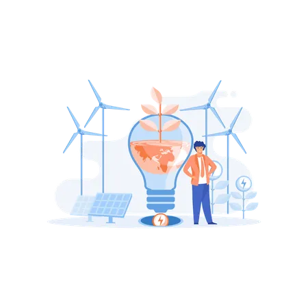 Renewable Energy  Illustration