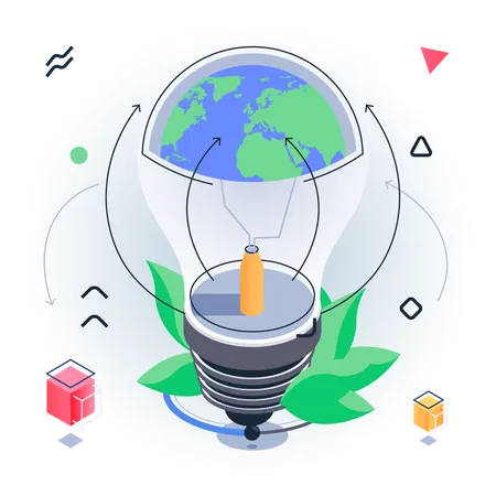 Renewable Energy  Illustration