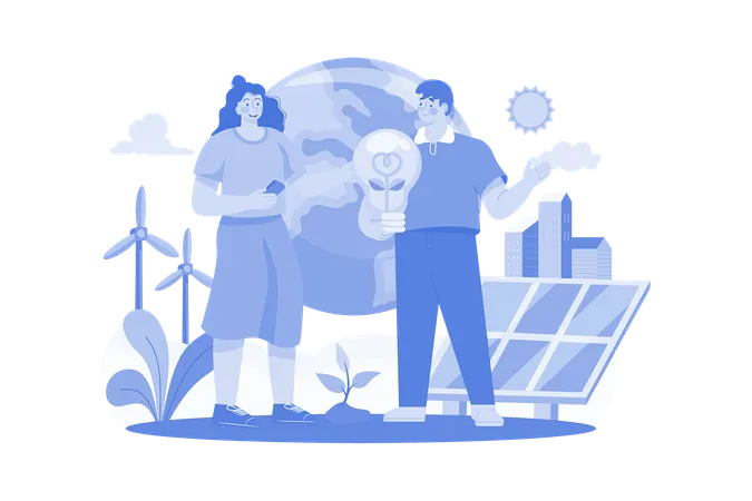 Renewable Energy  Illustration