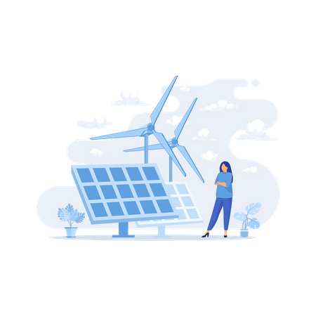 Renewable energy  Illustration