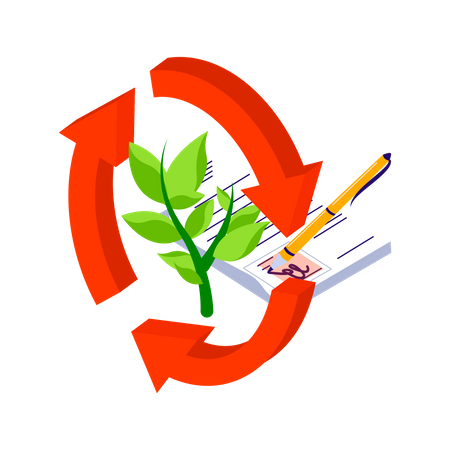 Renewable energy production  Illustration