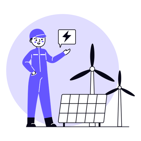 Renewable Energy Source Illustration