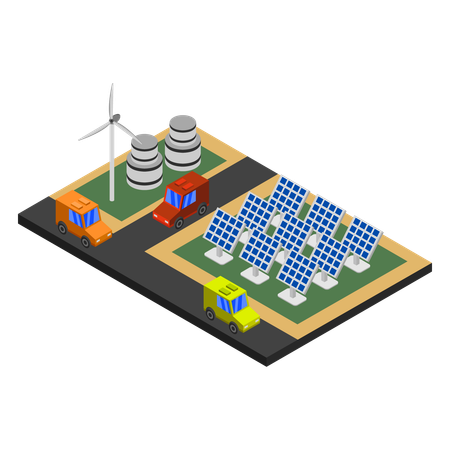 Renewable power  Illustration