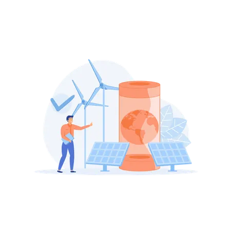 Renewable Resource  Illustration