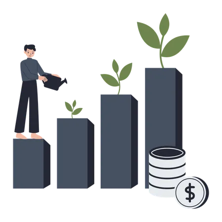 Renewable Resources Economy  Illustration