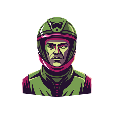 Rennfahrer  Illustration
