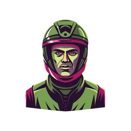 Rennfahrer  Illustration