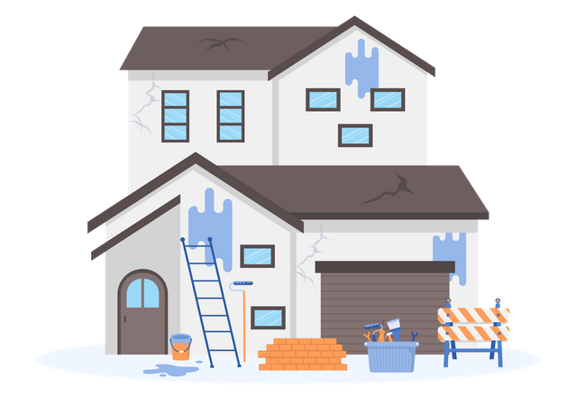 Renovação de casa  Ilustração
