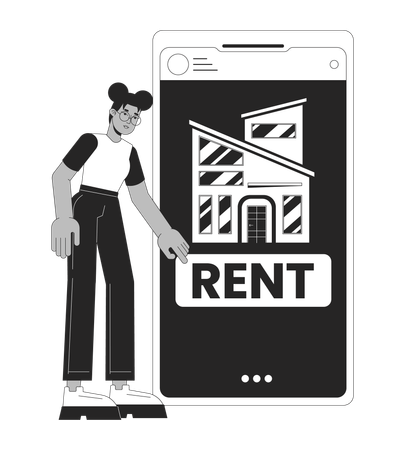 Rental app  Illustration