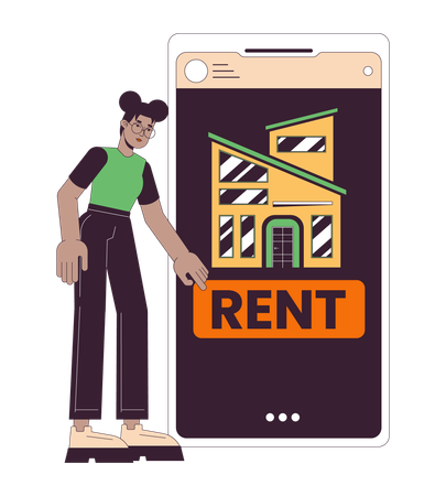 Rental app  Illustration