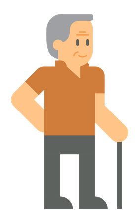 Rentner  Illustration