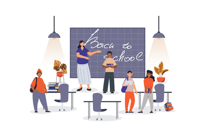 Retour à l'école  Illustration