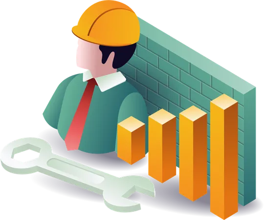 Repair firewall security technology  Illustration