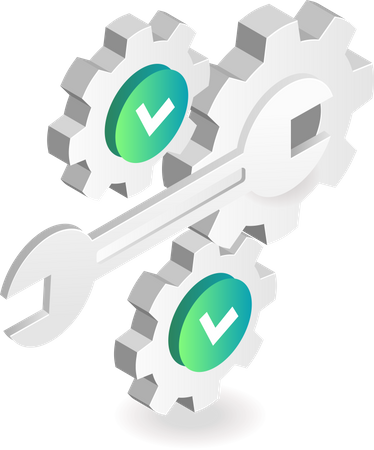 Repair gear machines  Illustration