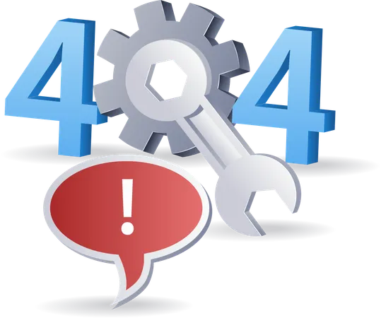 Repair internet error code 404  Illustration