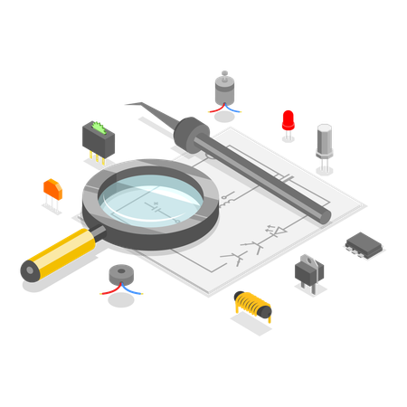 Repair Of Electronic Equipment  Illustration