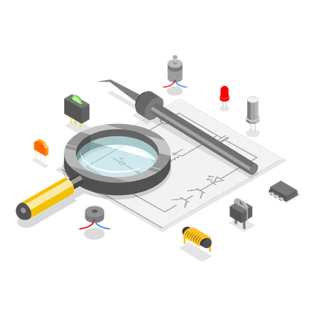 Repair Of Electronic Equipment  Illustration