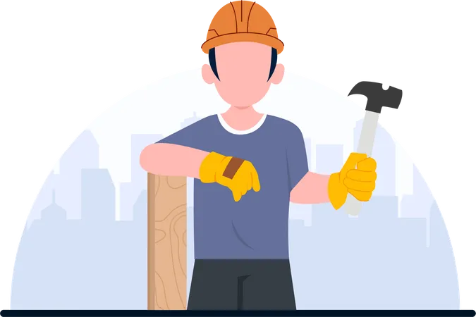 Repair worker  Illustration