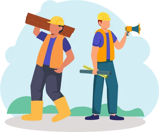 Repair workers  Illustration